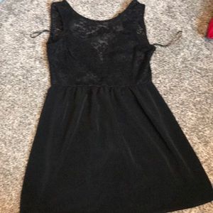 Black mini dress